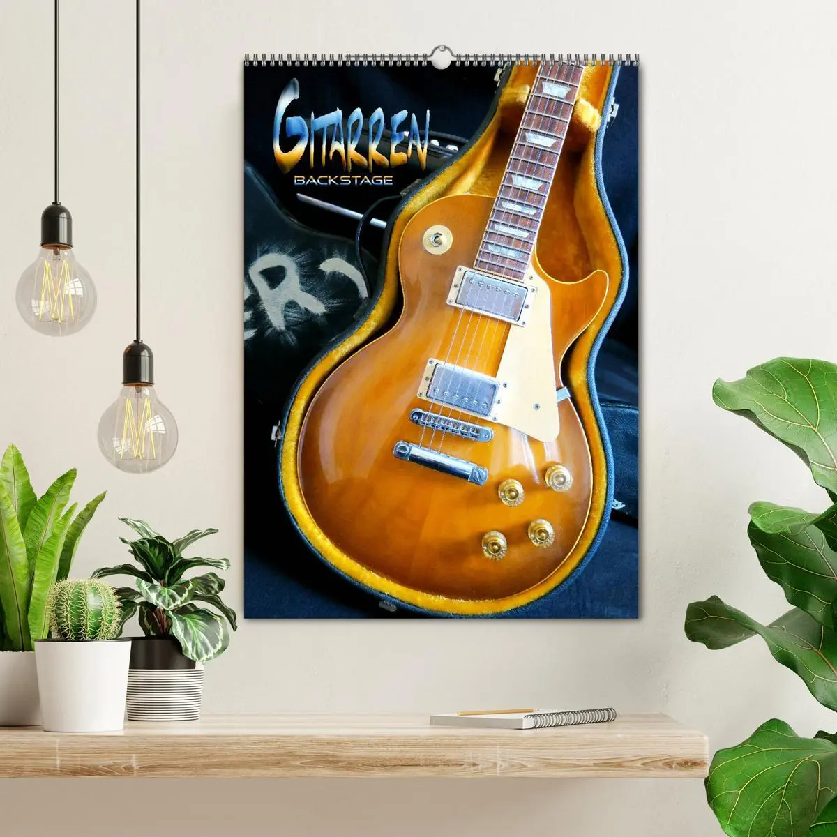 Bild: 9783516397413 | Gitarren backstage (Wandkalender 2026 DIN A2 hoch), CALVENDO...
