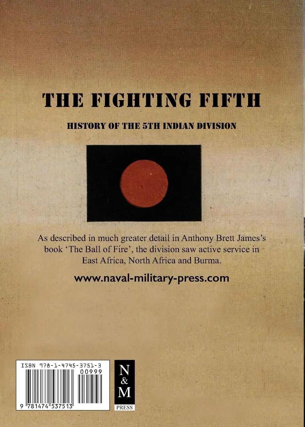 Rückseite: 9781474537513 | THE FIGHTING FIFTH | History of the 5th Indian Division | History