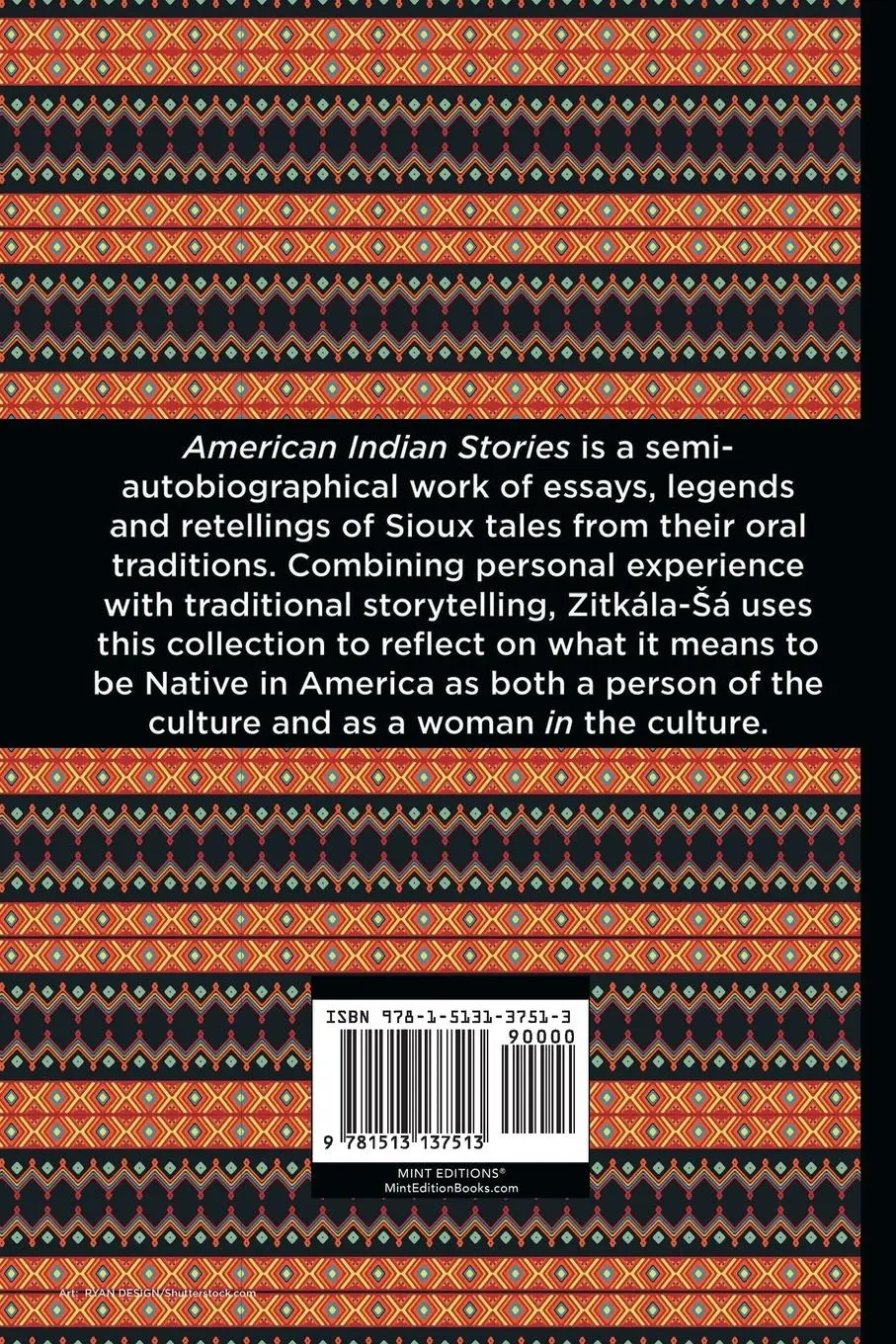 Rückseite: 9781513137513 | American Indian Stories | Large Print Edition | Zitkala-Sa | Buch