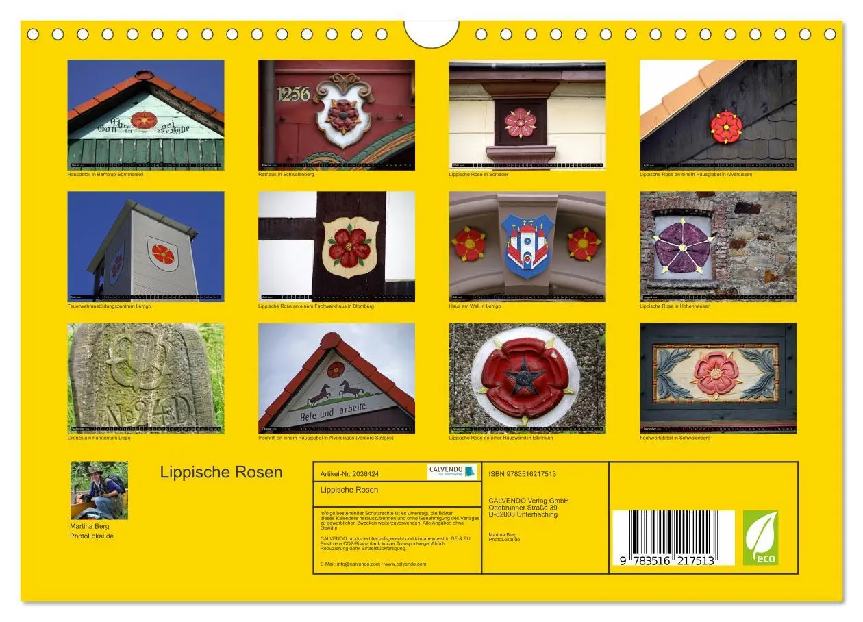 Bild: 9783516217513 | Lippische Rosen (Wandkalender 2026 DIN A4 quer), CALVENDO...