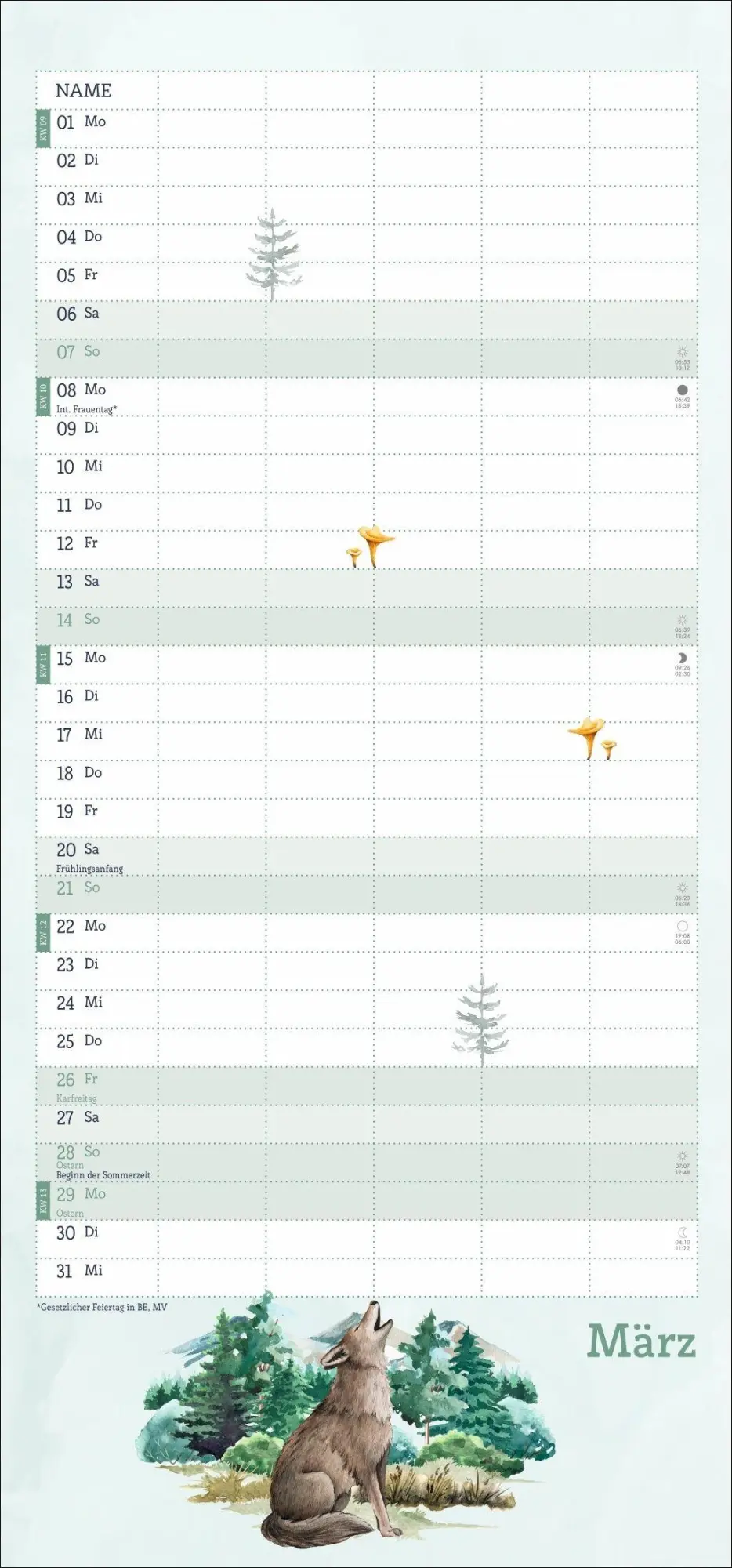 Bild: 9783756417513 | tm Tiere des Waldes Familienplaner 2027 | Kalender | 13 S. | Deutsch