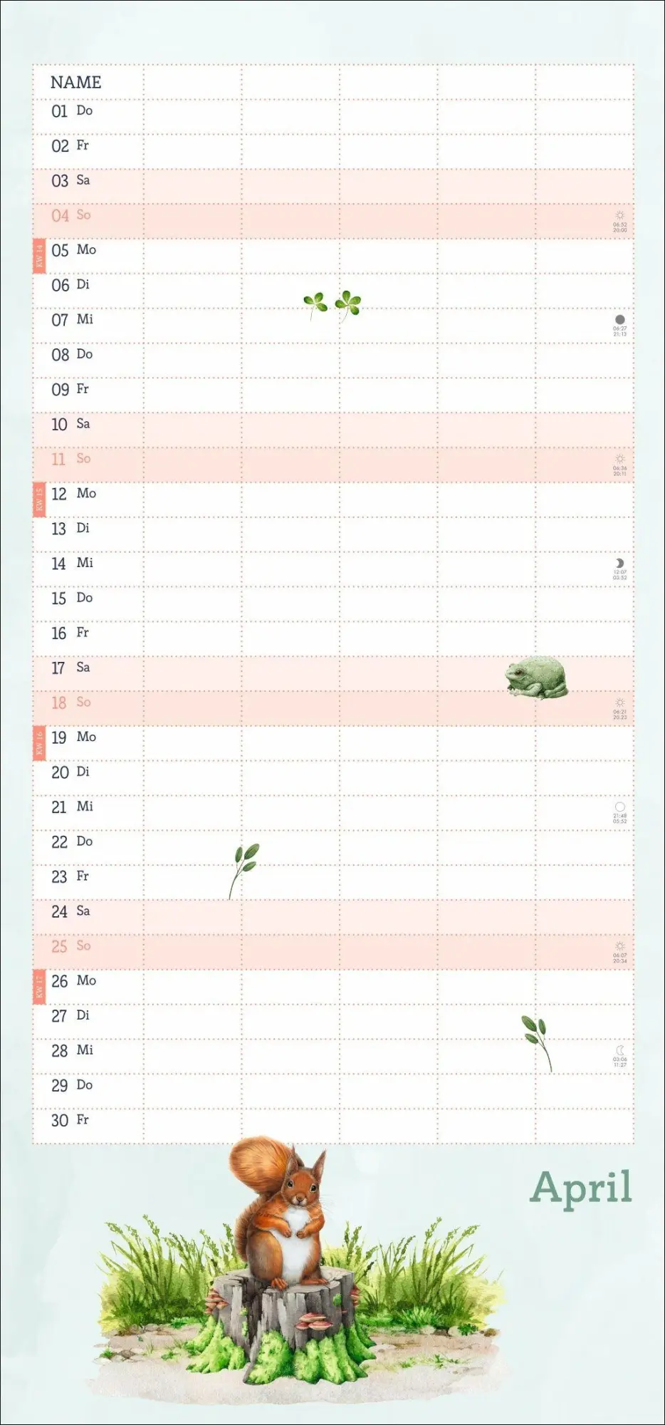 Bild: 9783756417513 | tm Tiere des Waldes Familienplaner 2027 | Kalender | 13 S. | Deutsch