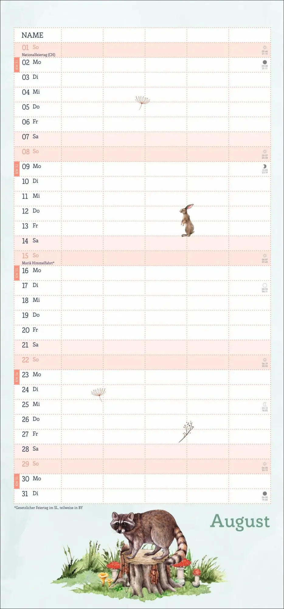 Bild: 9783756417513 | tm Tiere des Waldes Familienplaner 2027 | Kalender | 13 S. | Deutsch