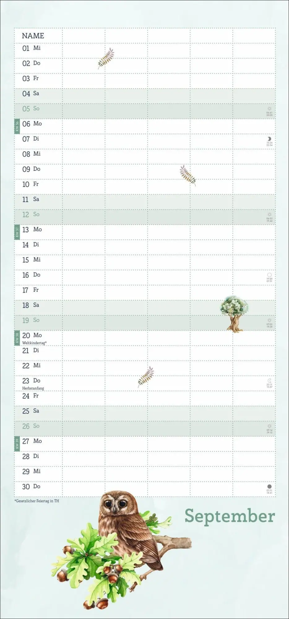 Bild: 9783756417513 | tm Tiere des Waldes Familienplaner 2027 | Kalender | 13 S. | Deutsch