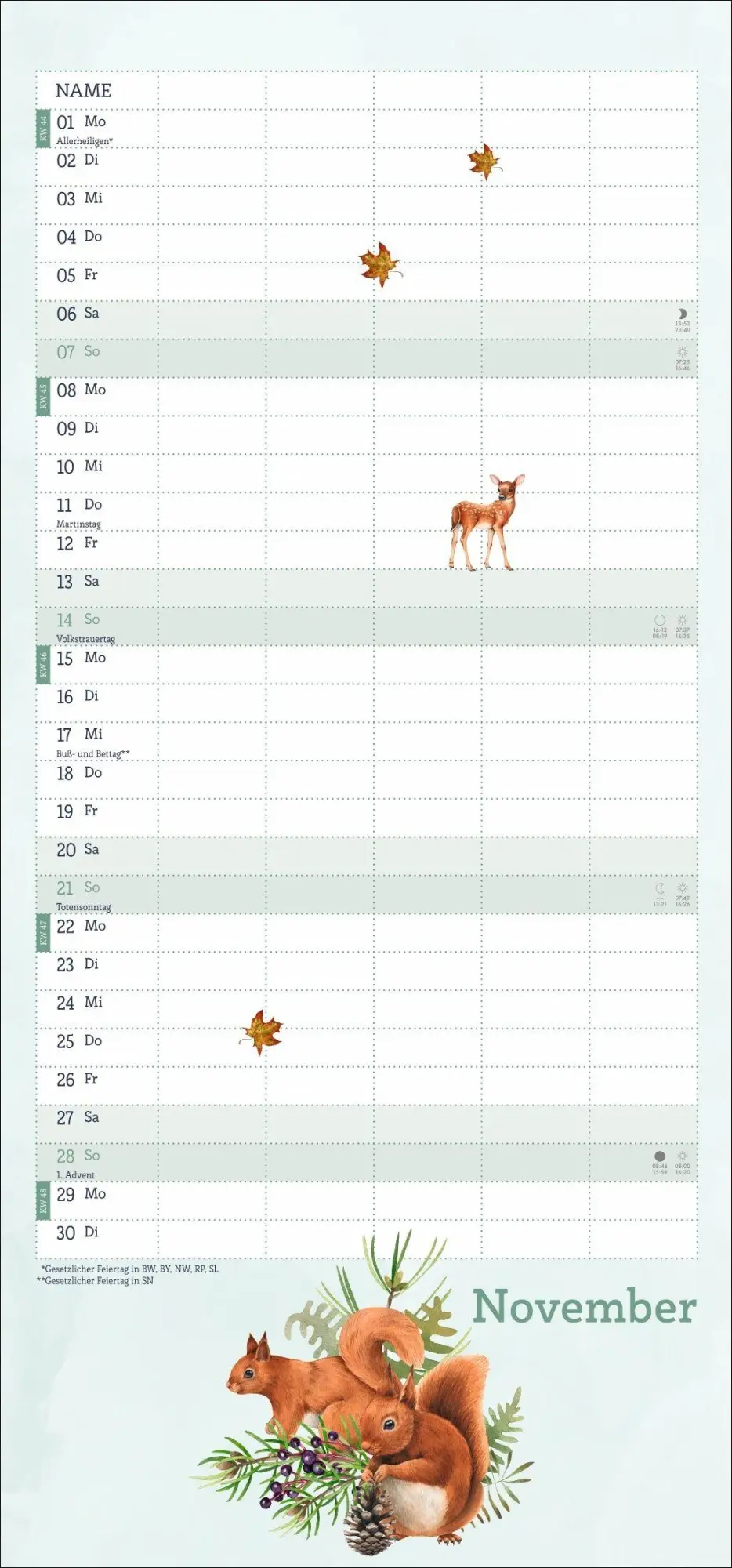 Bild: 9783756417513 | tm Tiere des Waldes Familienplaner 2027 | Kalender | 13 S. | Deutsch