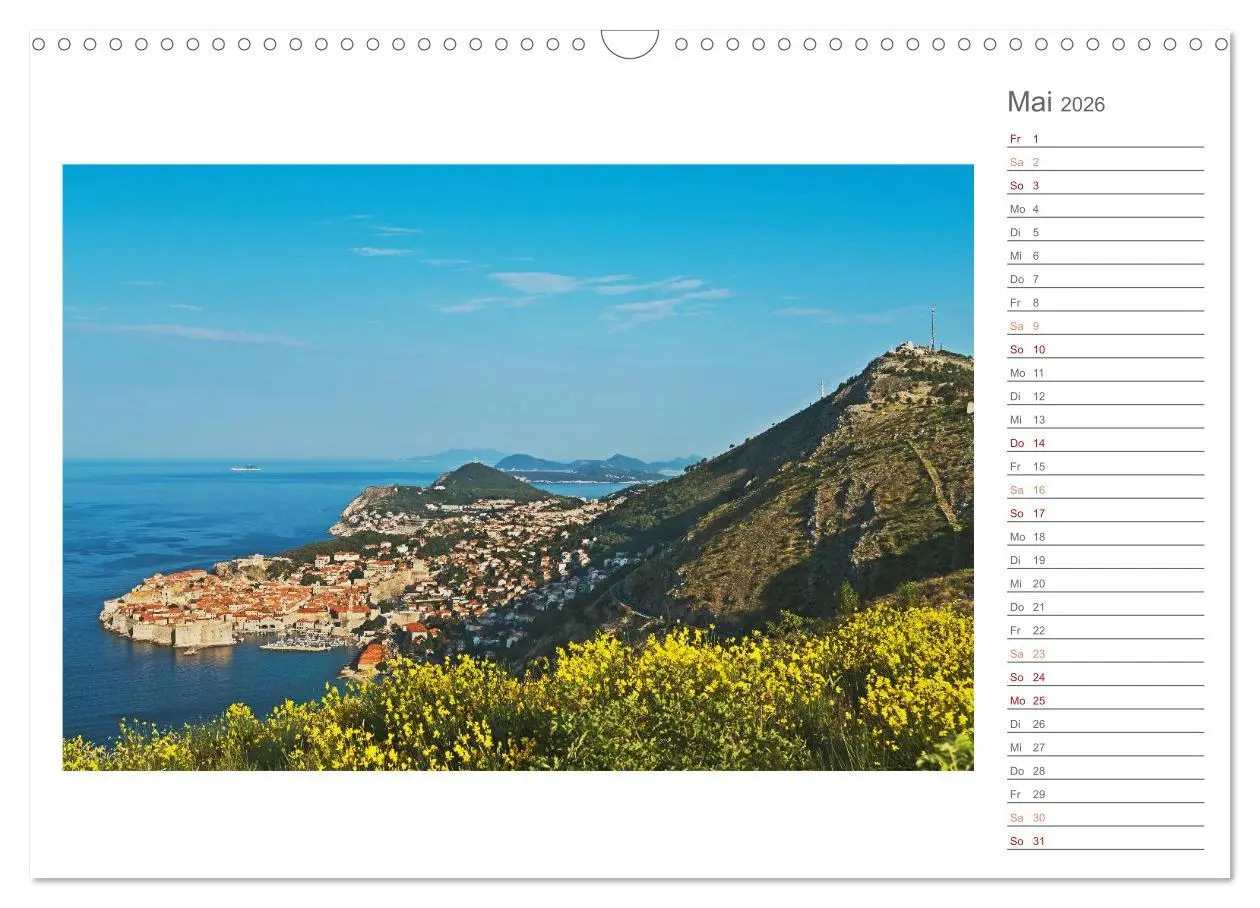 Bild: 9783516207613 | Kroatien, Terminplaner (Wandkalender 2026 DIN A3 quer), CALVENDO...