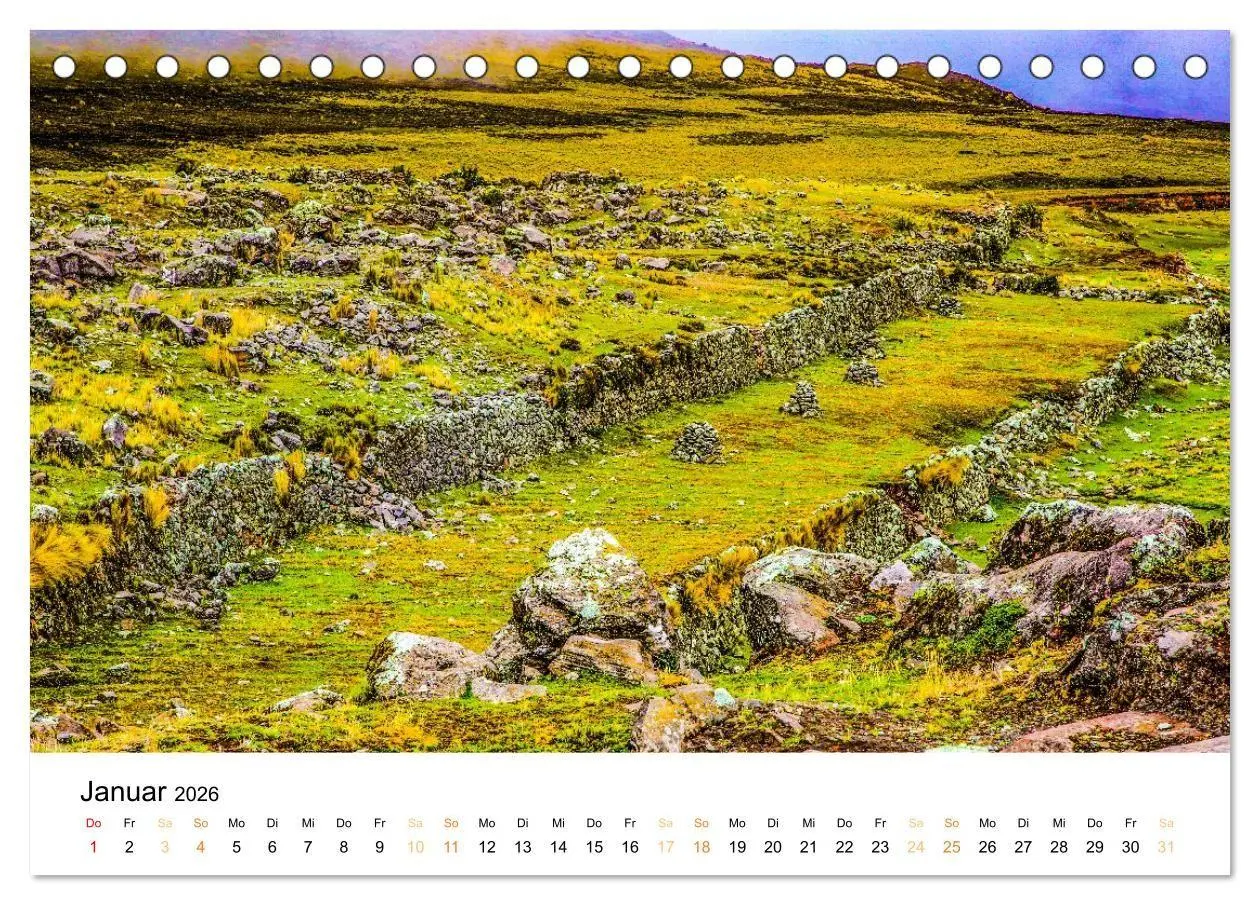 Bild: 9783516687613 | Qhapaq Ñan - die Königsstrasse der Anden (Tischkalender 2026 DIN A5...