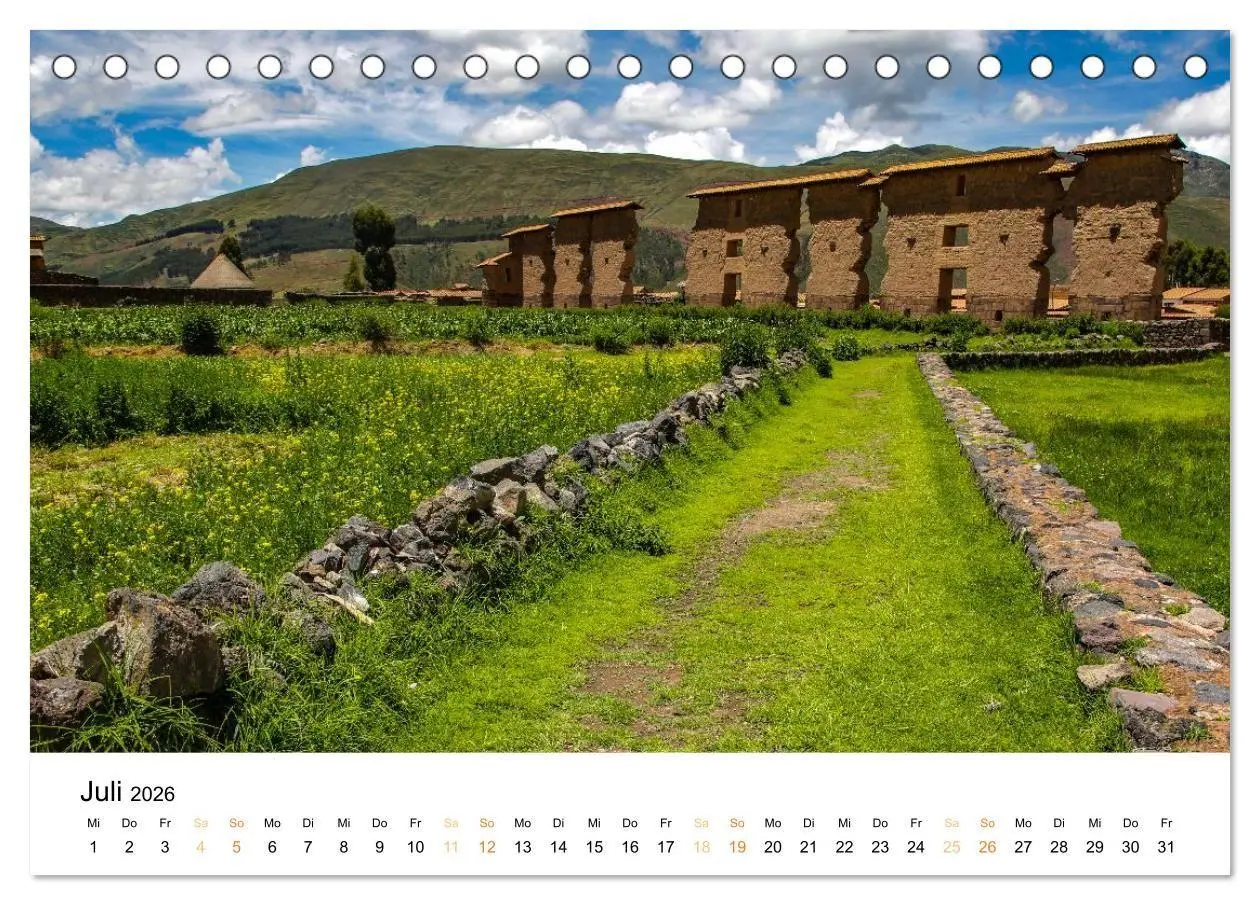 Bild: 9783516687613 | Qhapaq Ñan - die Königsstrasse der Anden (Tischkalender 2026 DIN A5...