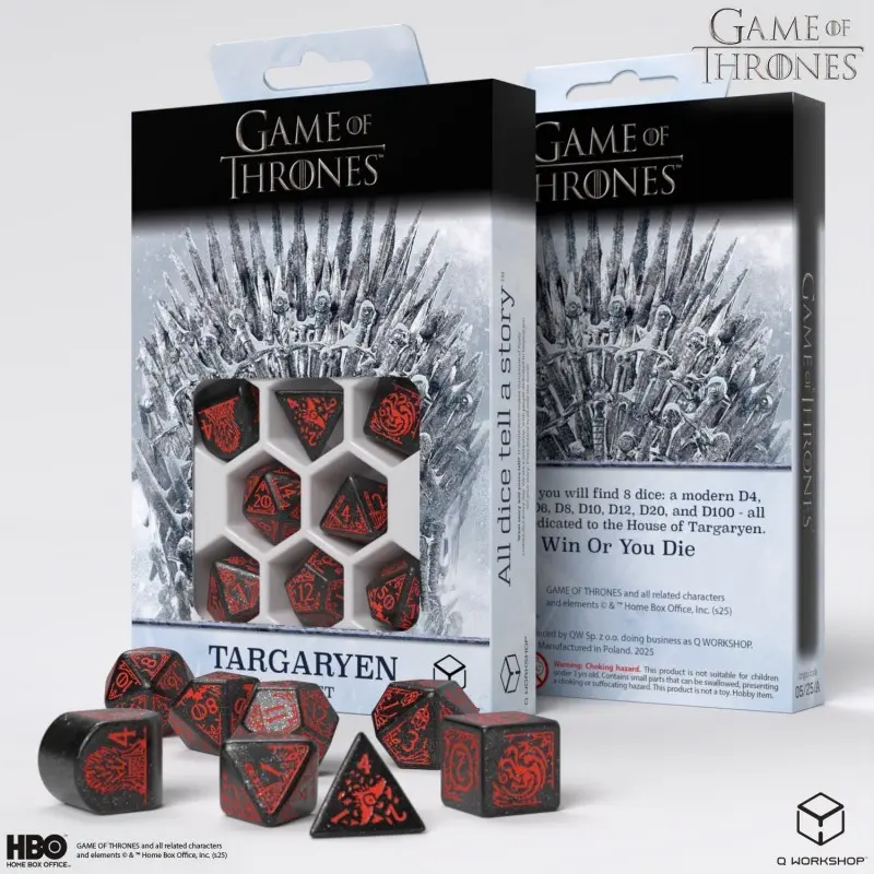 Cover: 5907699497713 | Game of Thrones. Targaryen Dice Set. | Game of Thrones | 2025