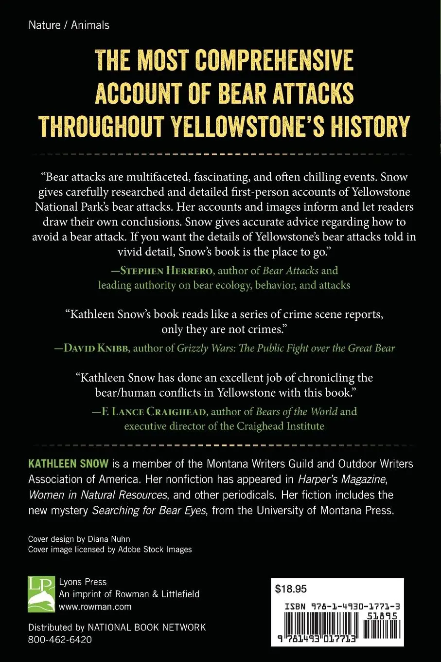 Rückseite: 9781493017713 | Taken by Bear in Yellowstone | Kathleen Snow | Taschenbuch | Englisch
