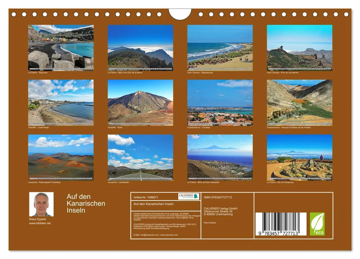 Bild: 9783457727713 | Auf den Kanarischen Inseln (Wandkalender 2026 DIN A4 quer),...