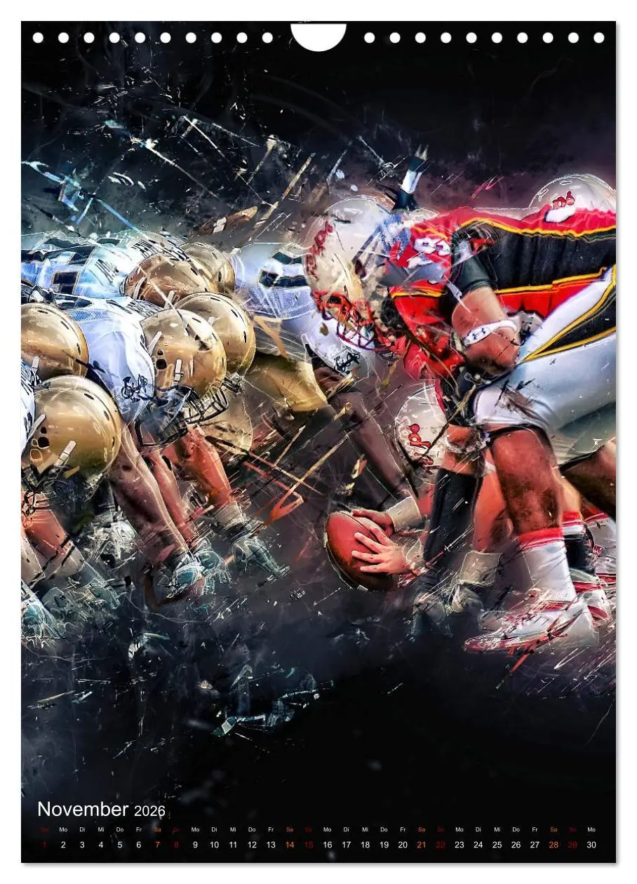 Bild: 9783516367713 | American Football - einfach faszinierend (Wandkalender 2026 DIN A4...