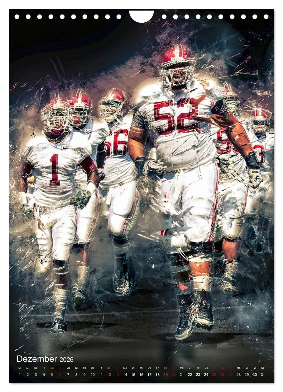 Bild: 9783516367713 | American Football - einfach faszinierend (Wandkalender 2026 DIN A4...