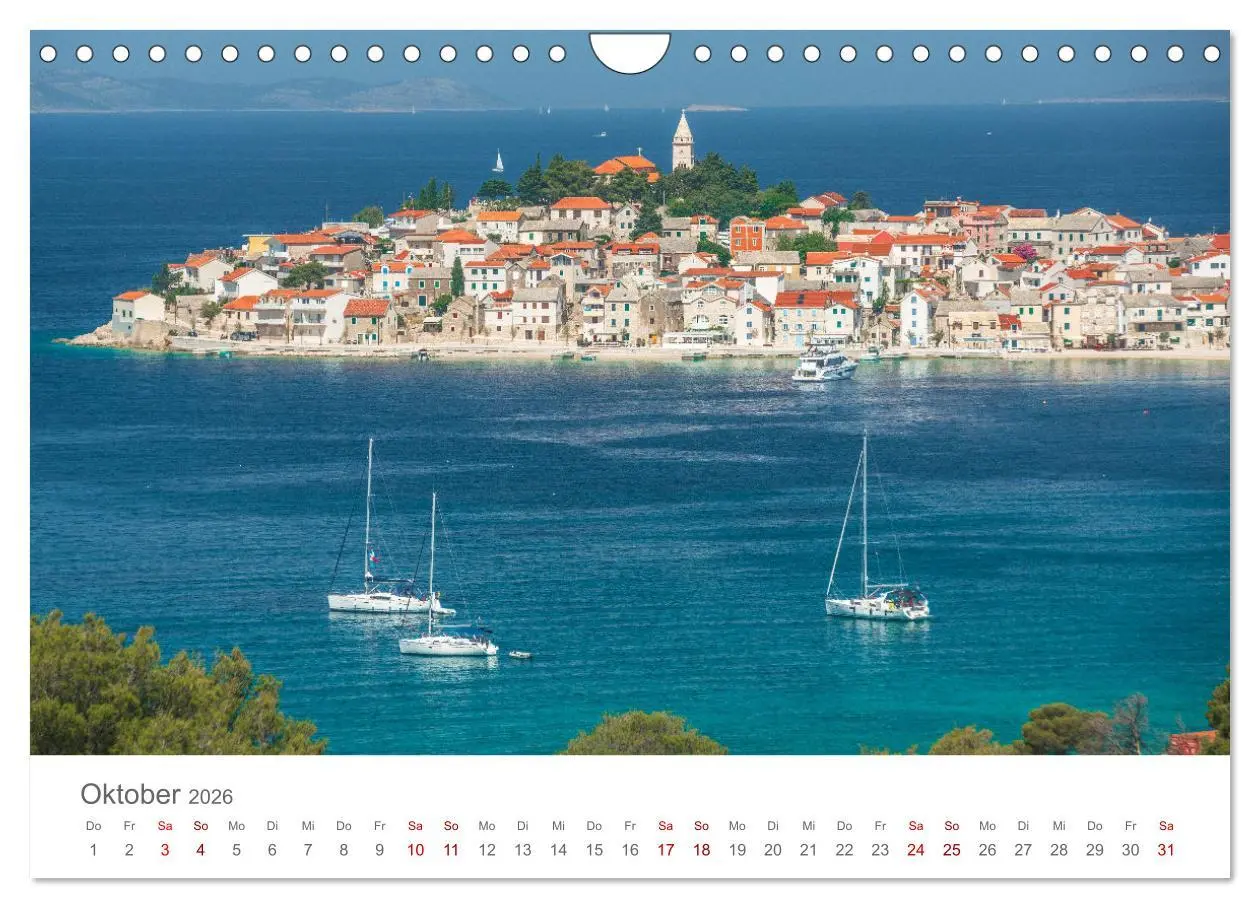 Bild: 9783457577813 | KROATIEN - Perle der Adria (Wandkalender 2026 DIN A4 quer),...