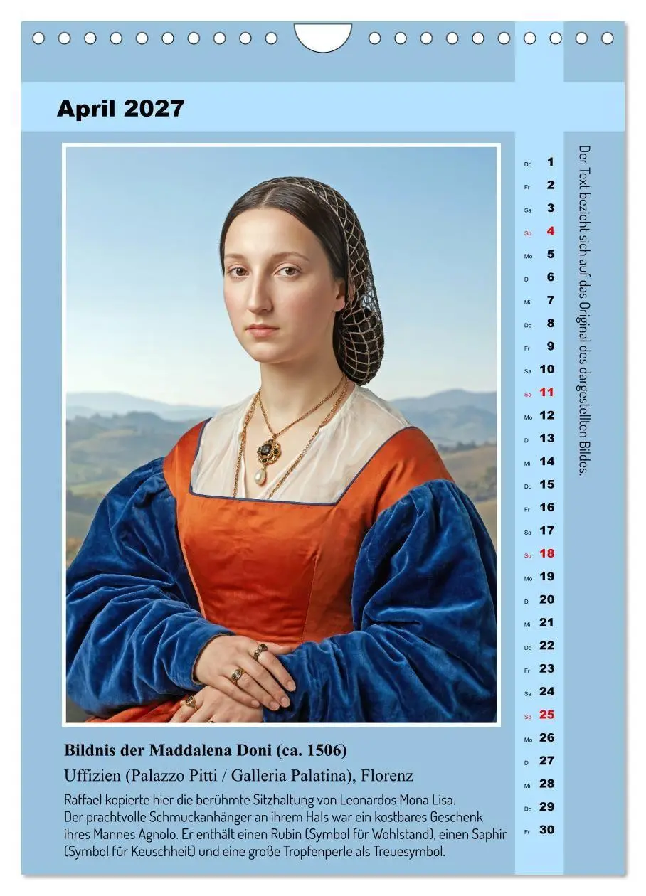 Bild: 9783594267813 | Raffaels Porträts im neuen Licht (Wandkalender 2027 DIN A4 hoch),...