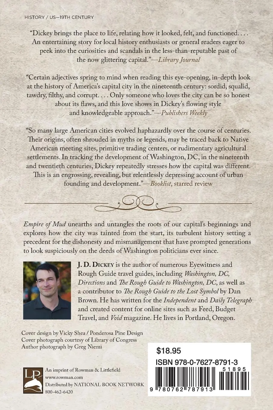 Rückseite: 9780762787913 | Empire of Mud | The Secret History of Washington, DC | J. D. Dickey