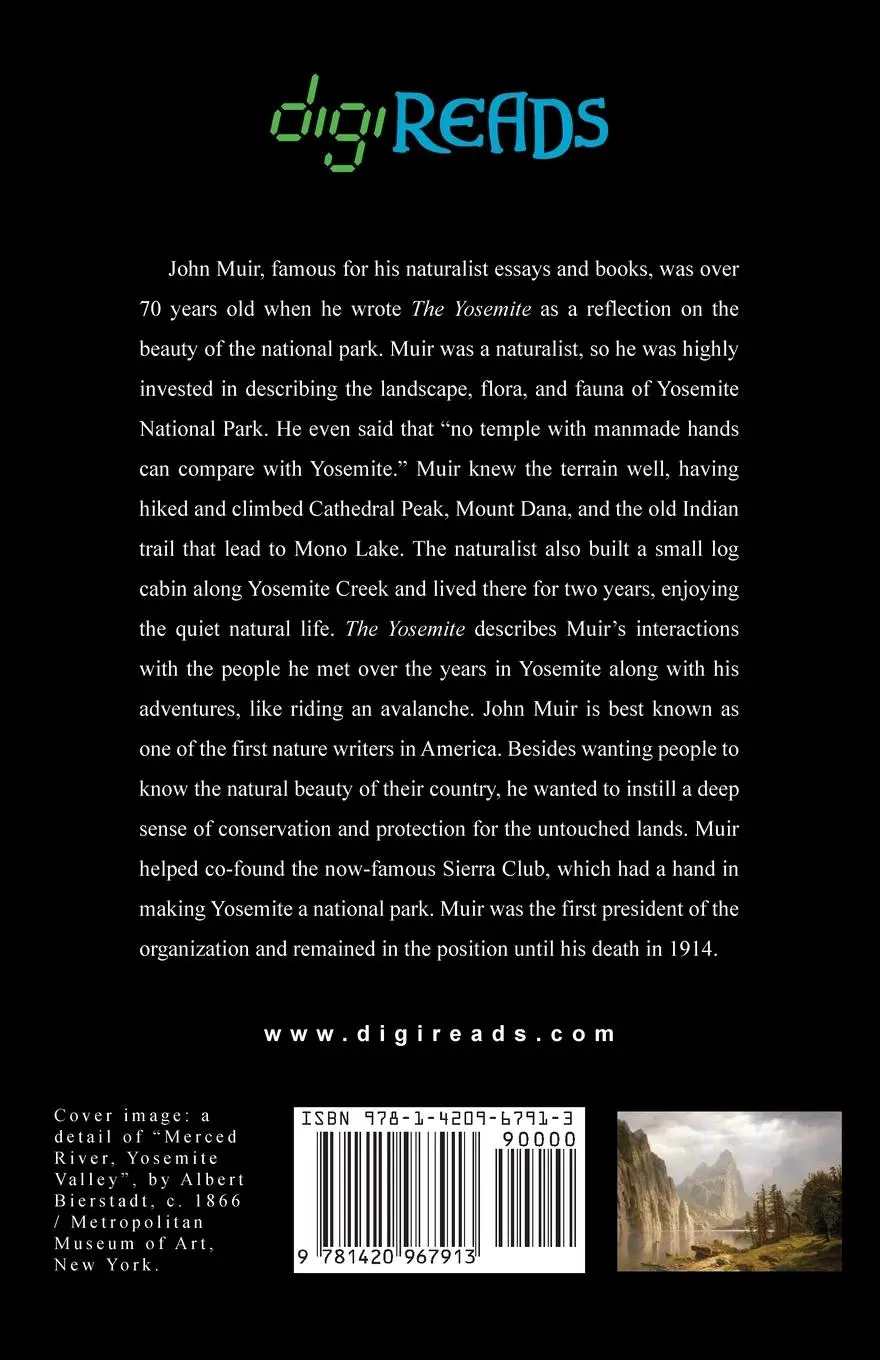 Rückseite: 9781420967913 | The Yosemite | John Muir (u. a.) | Taschenbuch | Englisch | 2020