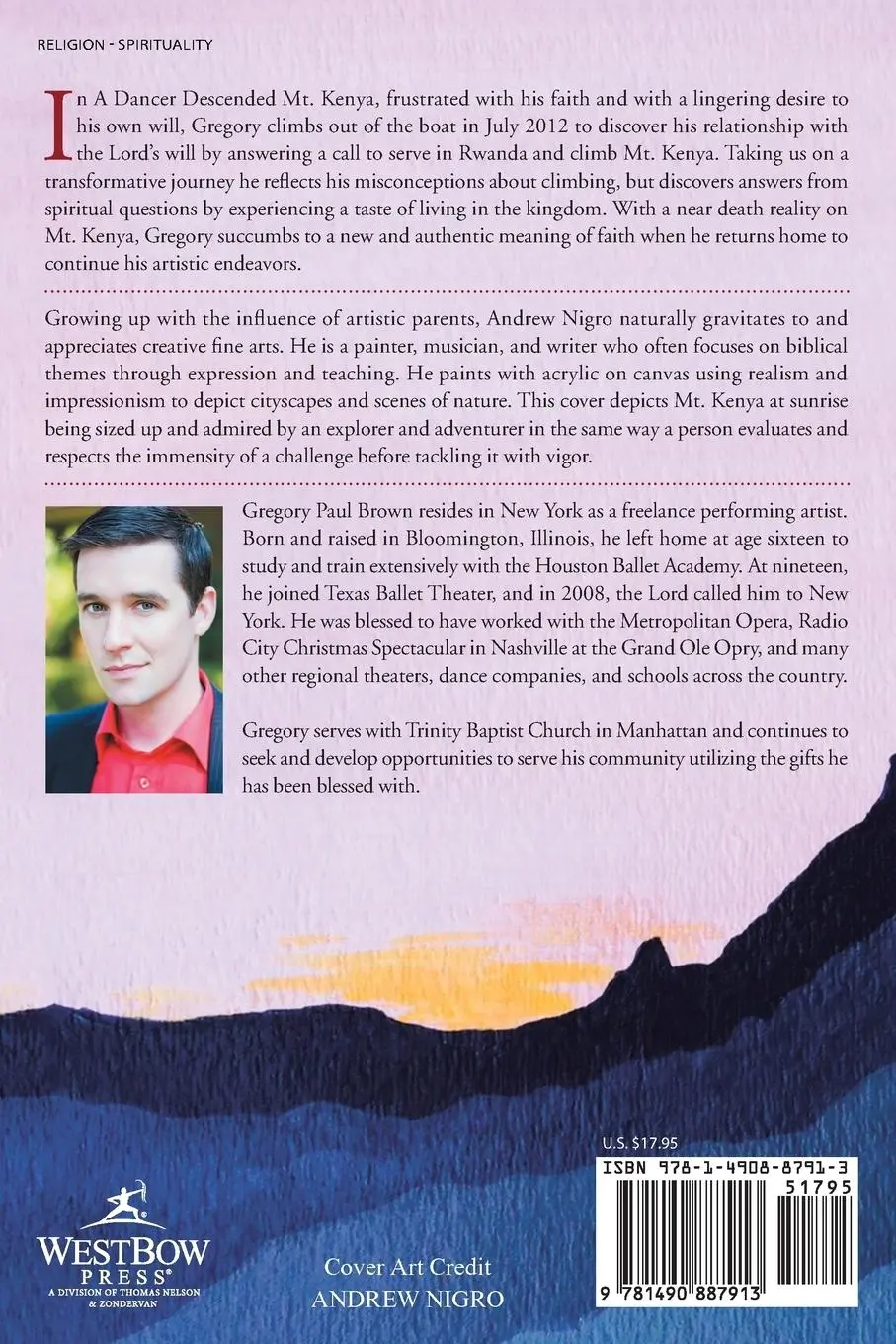 Rückseite: 9781490887913 | A Dancer Descended Mt. Kenya | Gregory Paul Brown | Taschenbuch | 2015