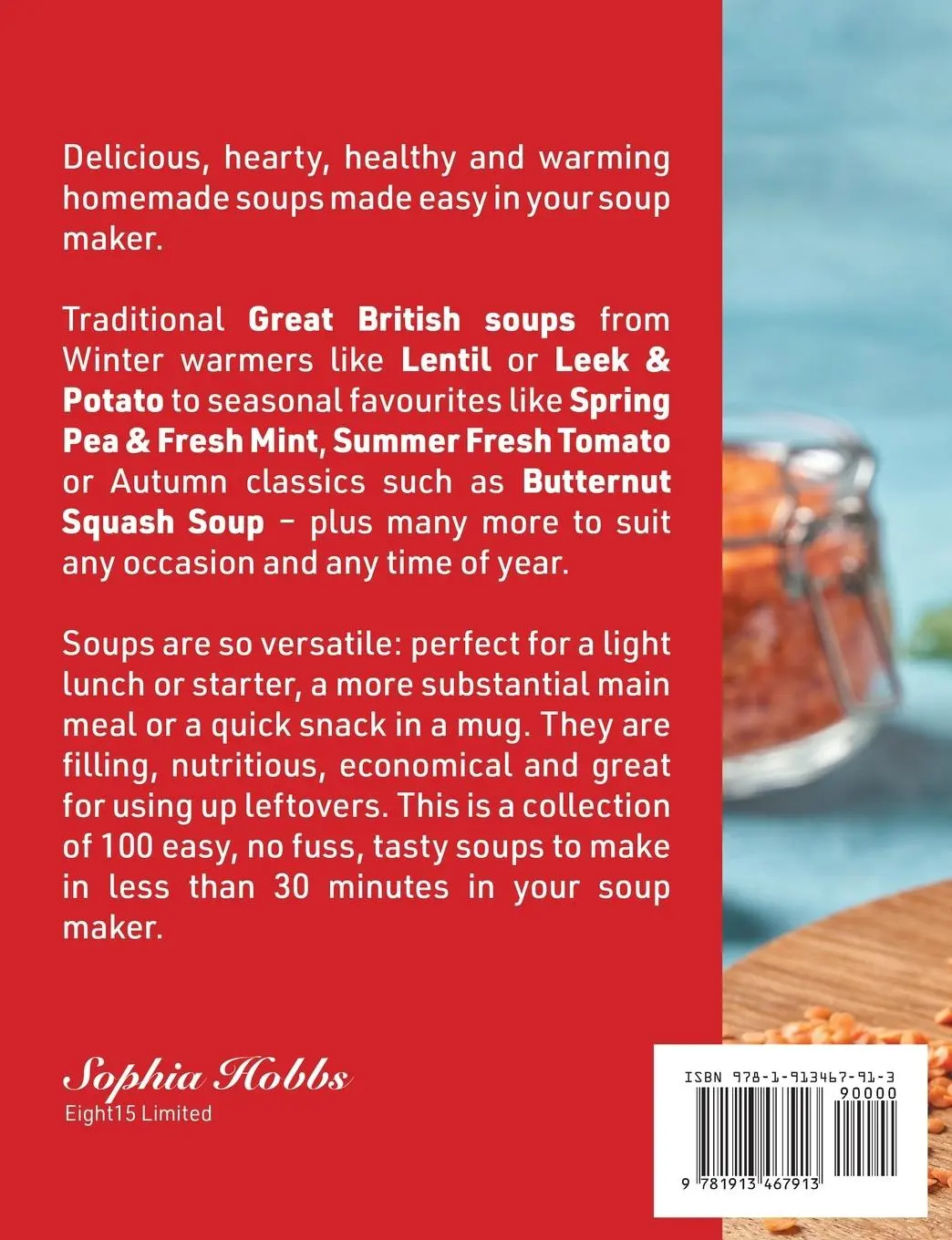 Rückseite: 9781913467913 | Soup Maker Recipe Book | Sophia Hobbs | Taschenbuch | Englisch | 2022