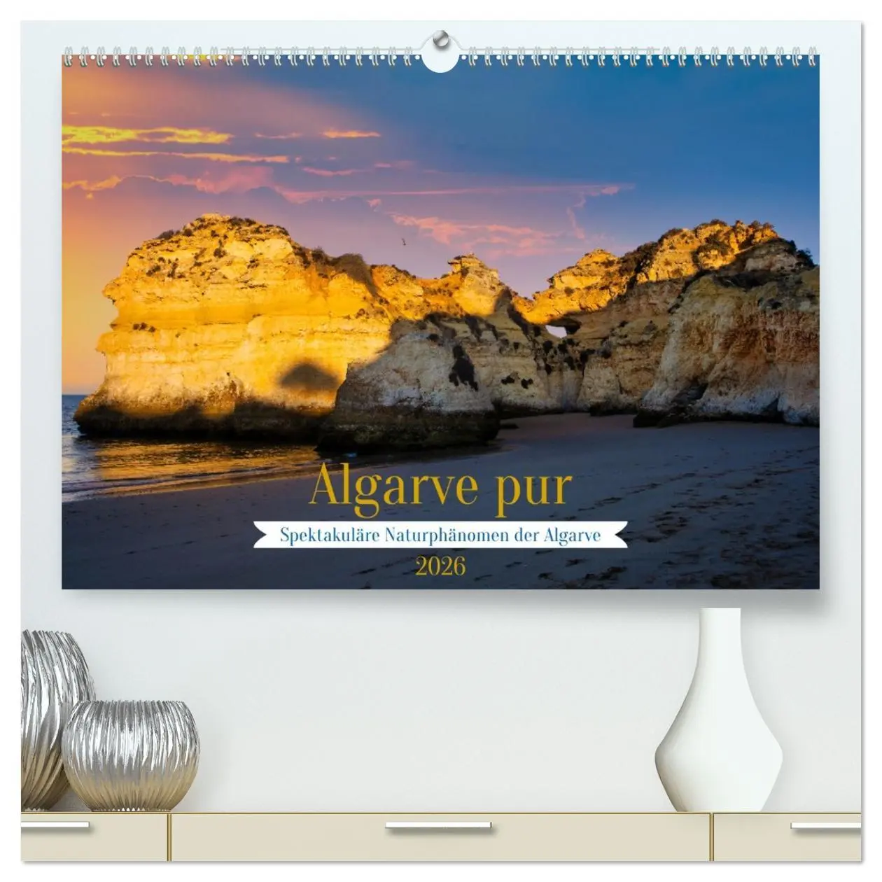 Cover: 9783457497913 | Algarve pur (hochwertiger Premium Wandkalender 2026 DIN A2 quer),...