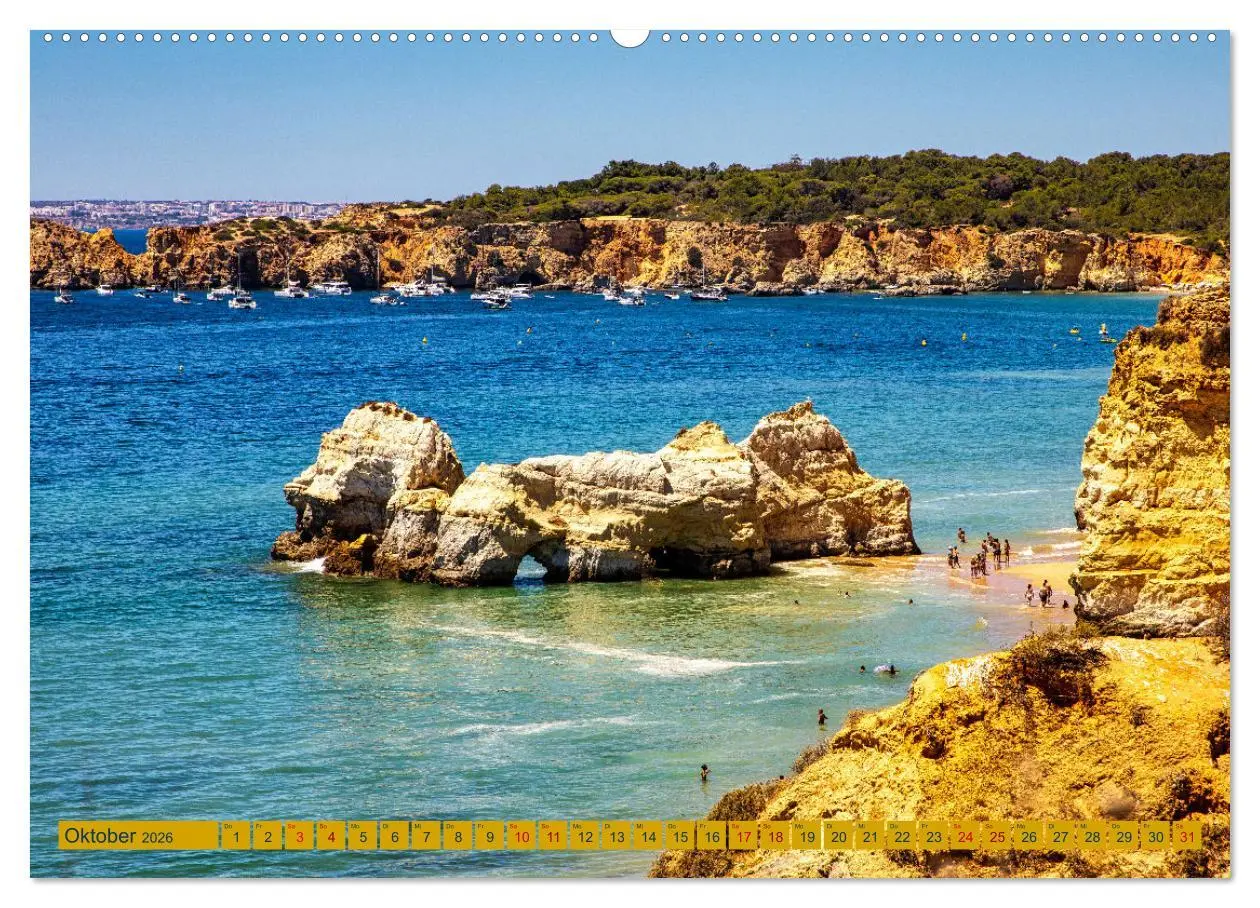 Bild: 9783457497913 | Algarve pur (hochwertiger Premium Wandkalender 2026 DIN A2 quer),...