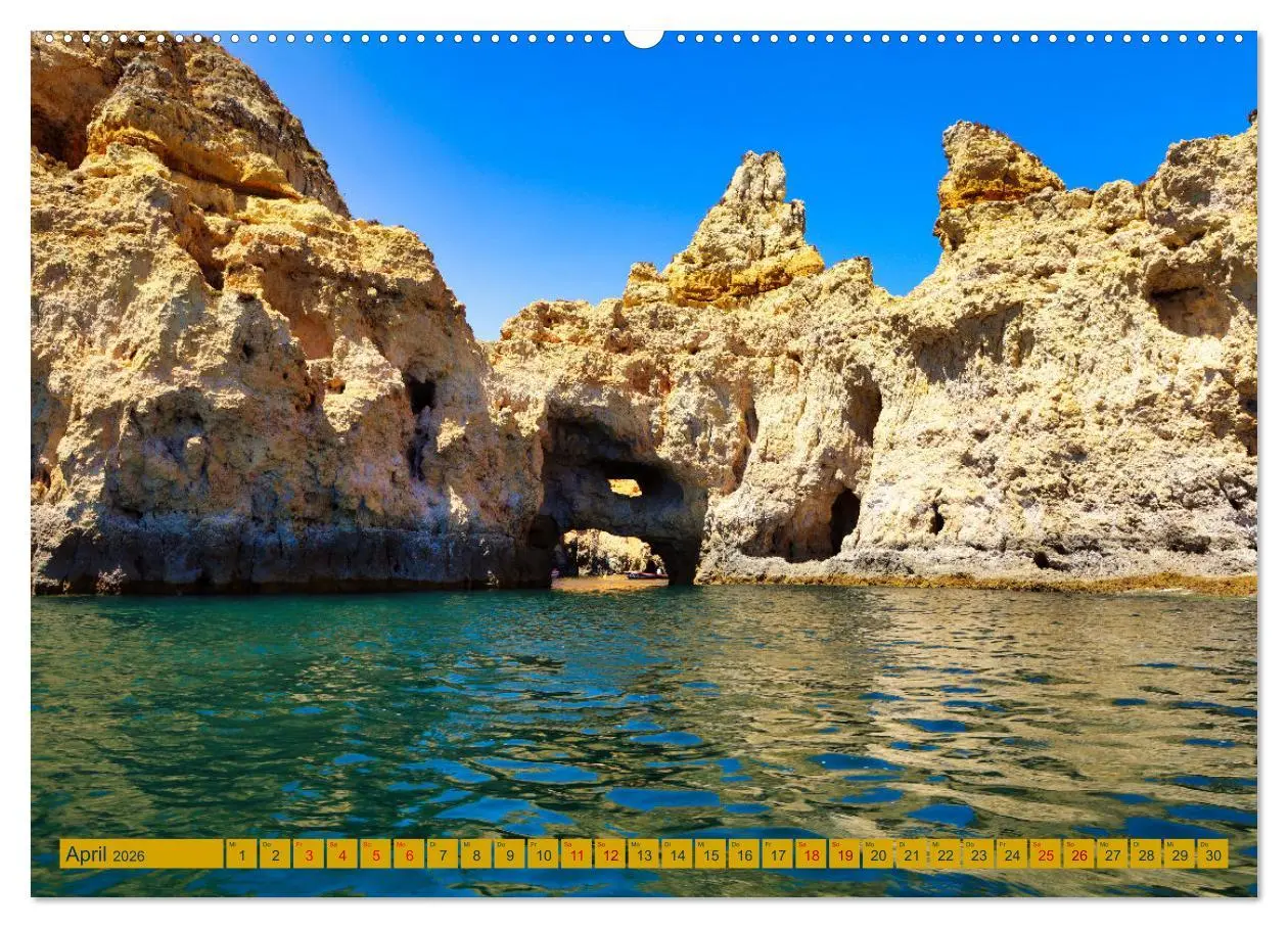 Bild: 9783457497913 | Algarve pur (hochwertiger Premium Wandkalender 2026 DIN A2 quer),...