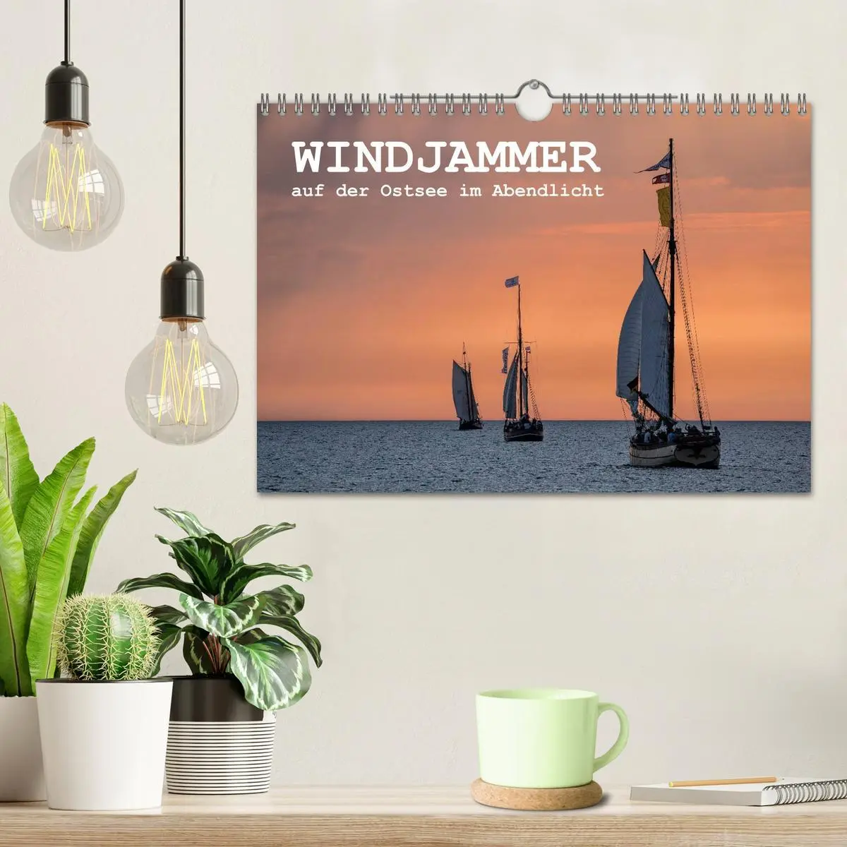 Bild: 9783516037913 | Windjammer auf der Ostsee im Abendlicht (Wandkalender 2026 DIN A4...
