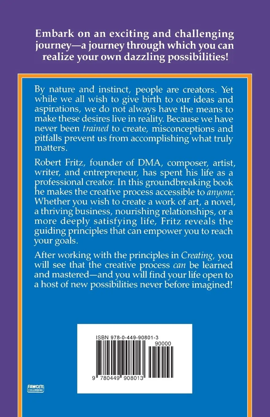 Rückseite: 9780449908013 | Creating | Robert Fritz | Taschenbuch | Englisch | 1993