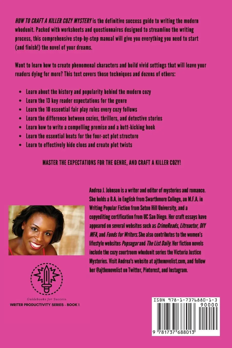 Rückseite: 9781737688013 | How to Craft a Killer Cozy Mystery | Andrea Johnson | Taschenbuch