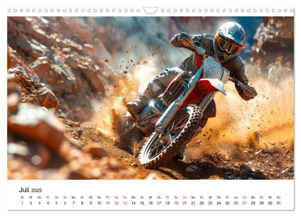 Bild: 9783457148013 | Motocross Erlebnisse (Wandkalender 2025 DIN A3 quer), CALVENDO...