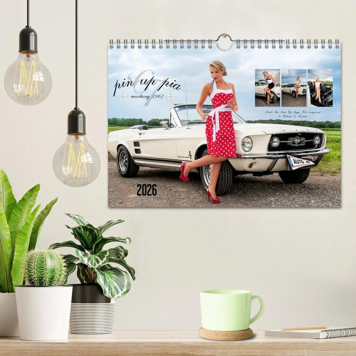 Bild: 9783516168013 | Pin Up Pia &amp; Mustang '67 (Wandkalender 2026 DIN A4 quer), CALVENDO...