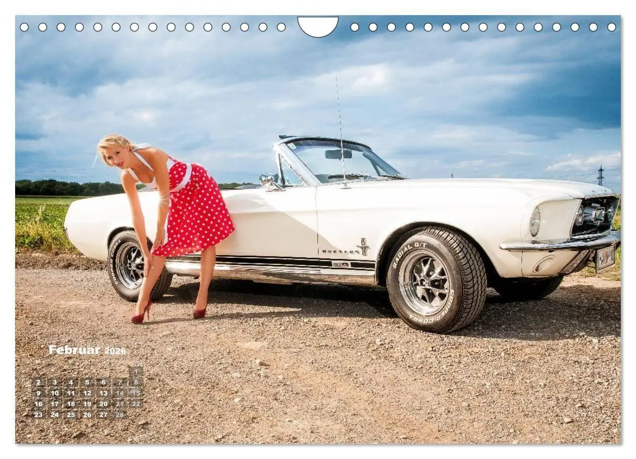 Bild: 9783516168013 | Pin Up Pia &amp; Mustang '67 (Wandkalender 2026 DIN A4 quer), CALVENDO...