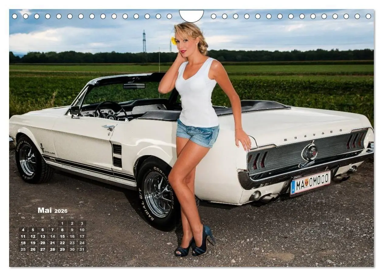 Bild: 9783516168013 | Pin Up Pia &amp; Mustang '67 (Wandkalender 2026 DIN A4 quer), CALVENDO...