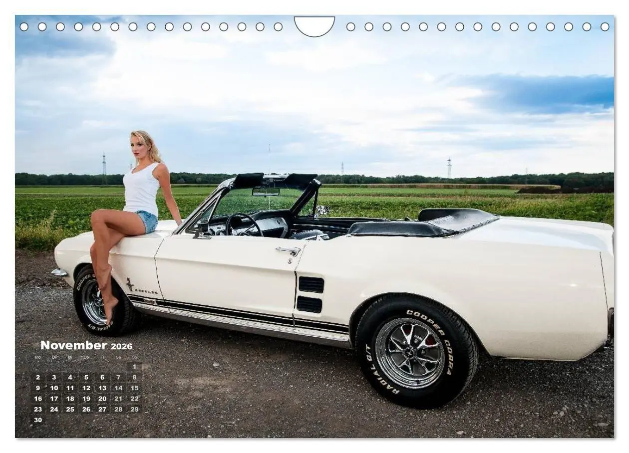 Bild: 9783516168013 | Pin Up Pia &amp; Mustang '67 (Wandkalender 2026 DIN A4 quer), CALVENDO...