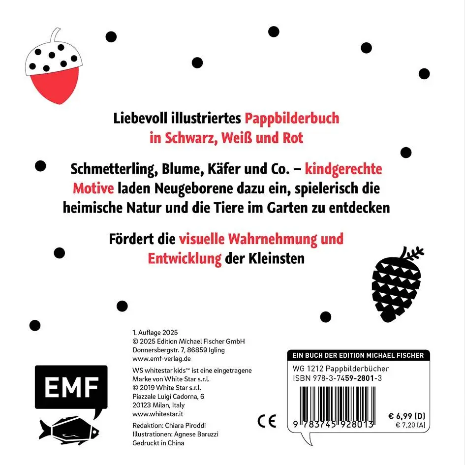 Rückseite: 9783745928013 | Mein allererstes Kontraste-Buch: Im Garten - für Babys von 0-12...