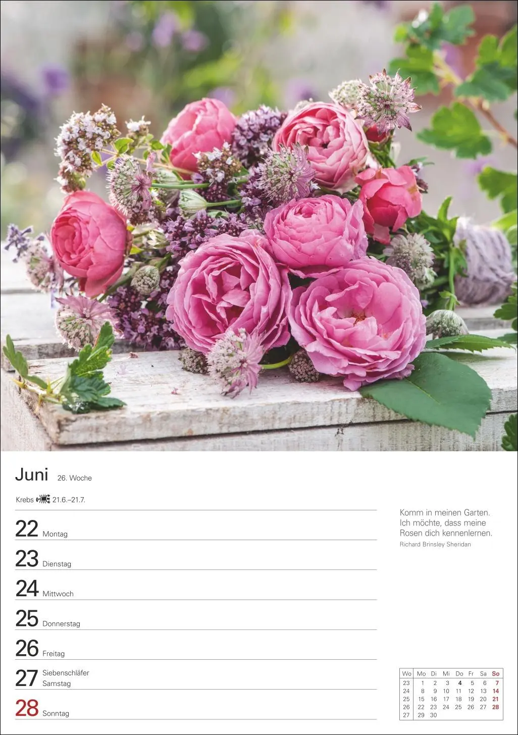 Bild: 9783840038013 | Blumenpracht Wochenplaner 2026 - 53 stimmungsvolle Fotografien | 2026