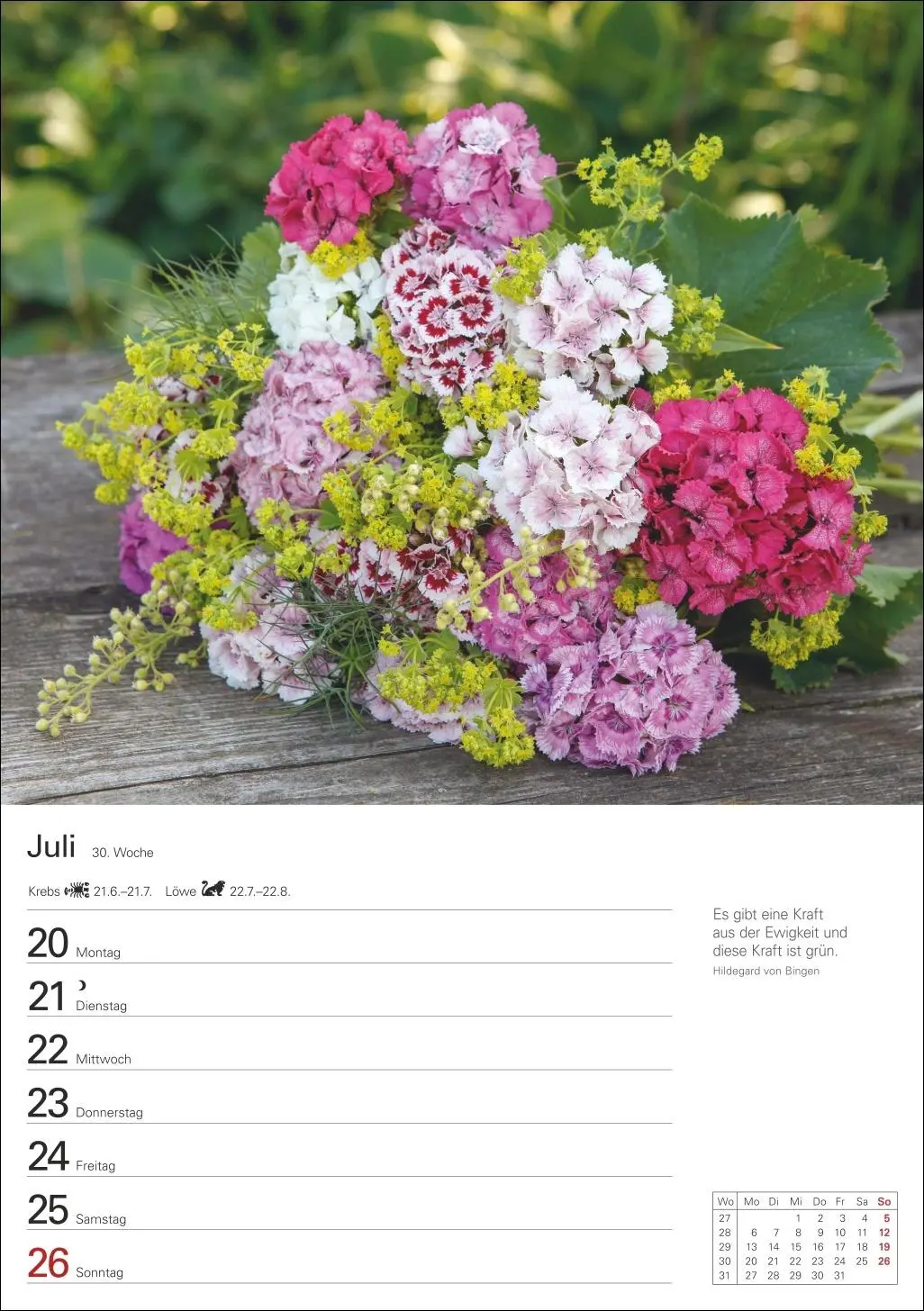 Bild: 9783840038013 | Blumenpracht Wochenplaner 2026 - 53 stimmungsvolle Fotografien | 2026