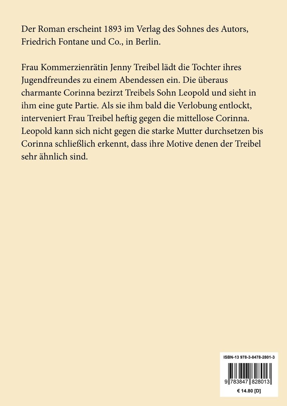 Rückseite: 9783847828013 | Frau Jenny Treibel (Großdruck) | oder »Wo sich Herz zum Herzen findt«