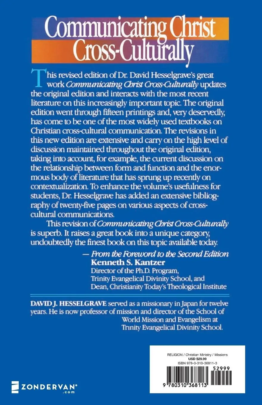 Rückseite: 9780310368113 | Communicating Christ Cross-Culturally, Second Edition | Hesselgrave