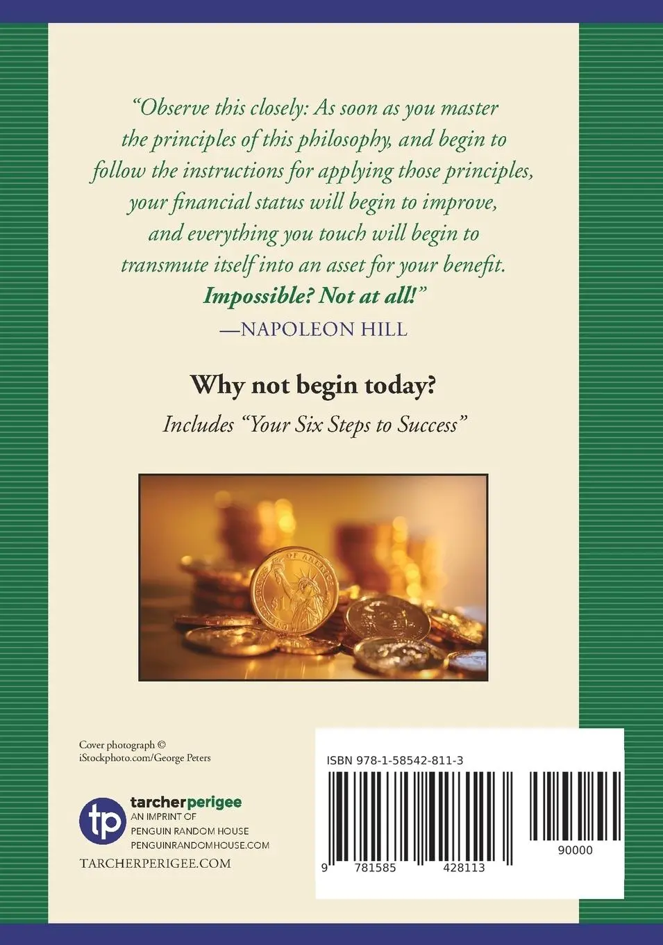 Rückseite: 9781585428113 | Think and Grow Rich Every Day | Napoleon Hill | Taschenbuch | Englisch
