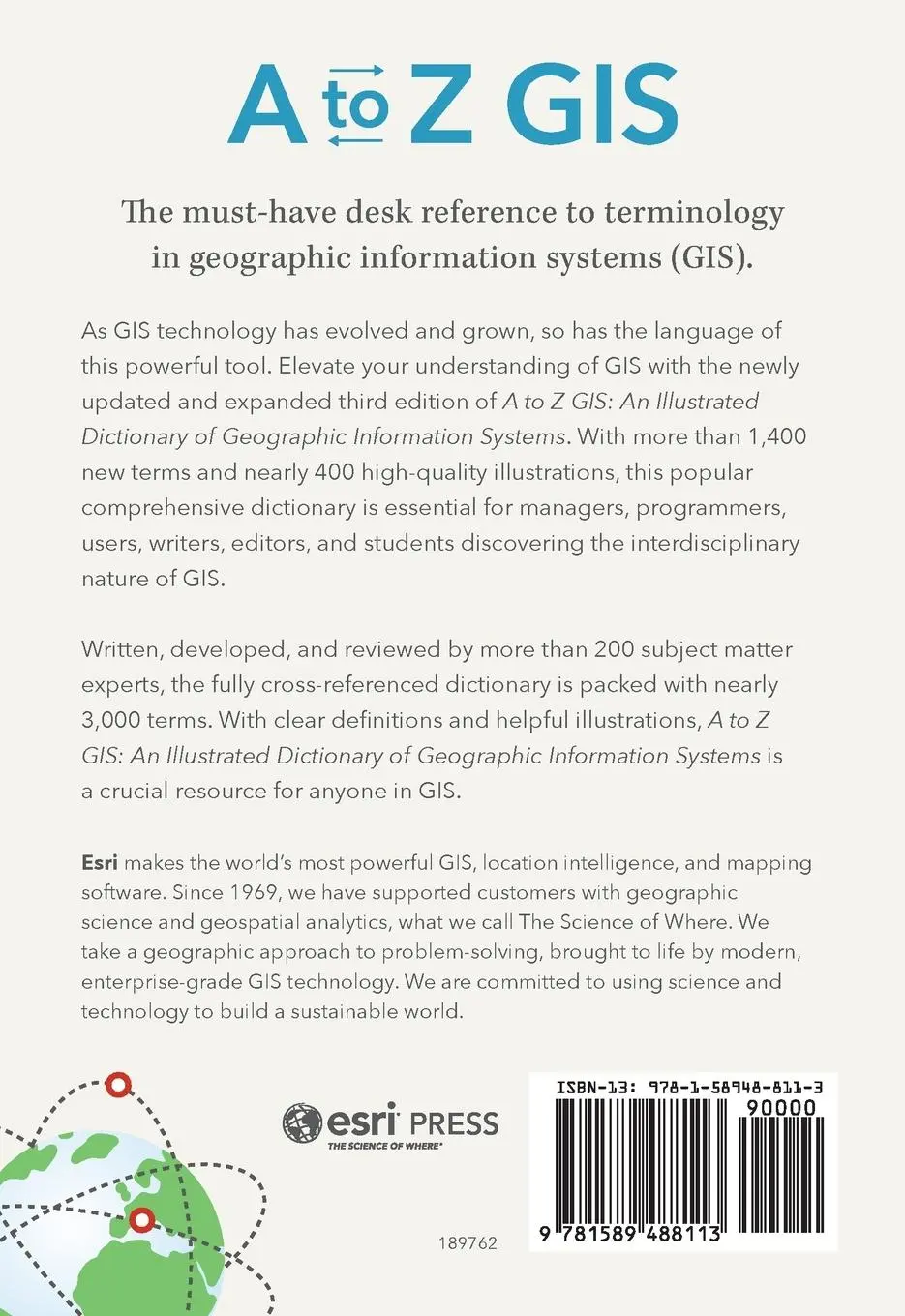 Rückseite: 9781589488113 | A to Z GIS | Esri | Taschenbuch | Englisch | 2025 | Esri Press