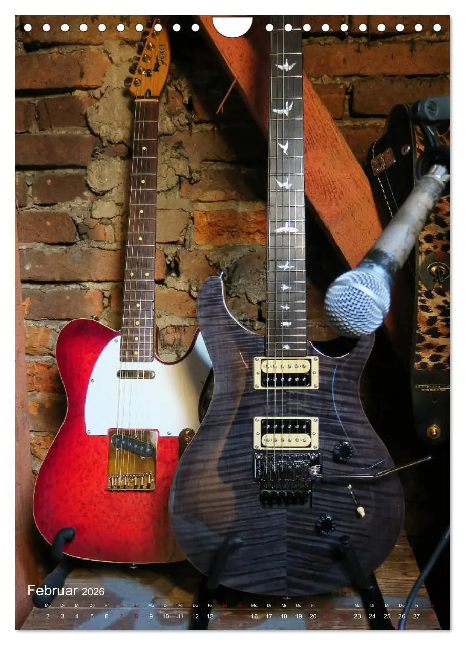 Bild: 9783516398113 | Gitarren backstage (Wandkalender 2026 DIN A4 hoch), CALVENDO...