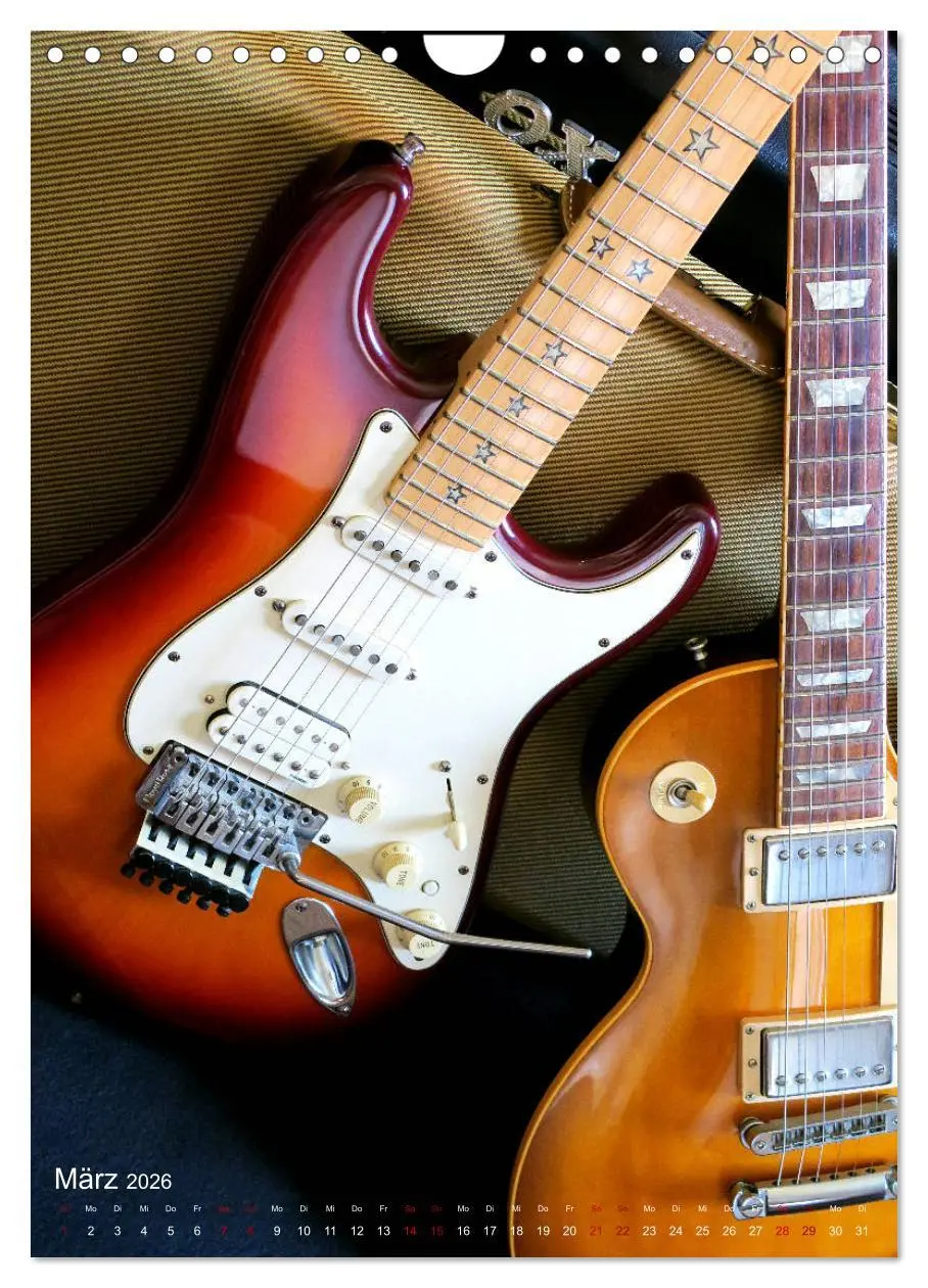 Bild: 9783516398113 | Gitarren backstage (Wandkalender 2026 DIN A4 hoch), CALVENDO...