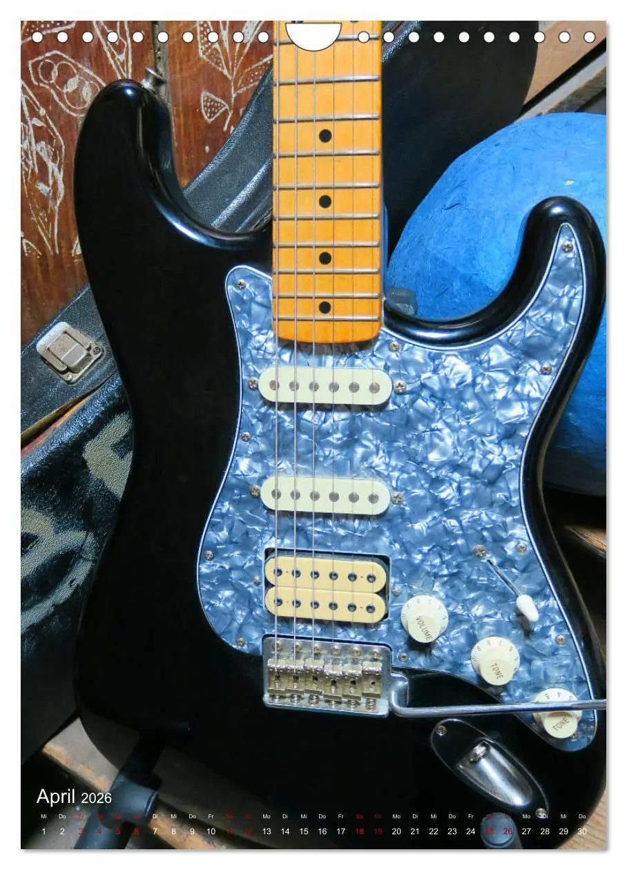 Bild: 9783516398113 | Gitarren backstage (Wandkalender 2026 DIN A4 hoch), CALVENDO...