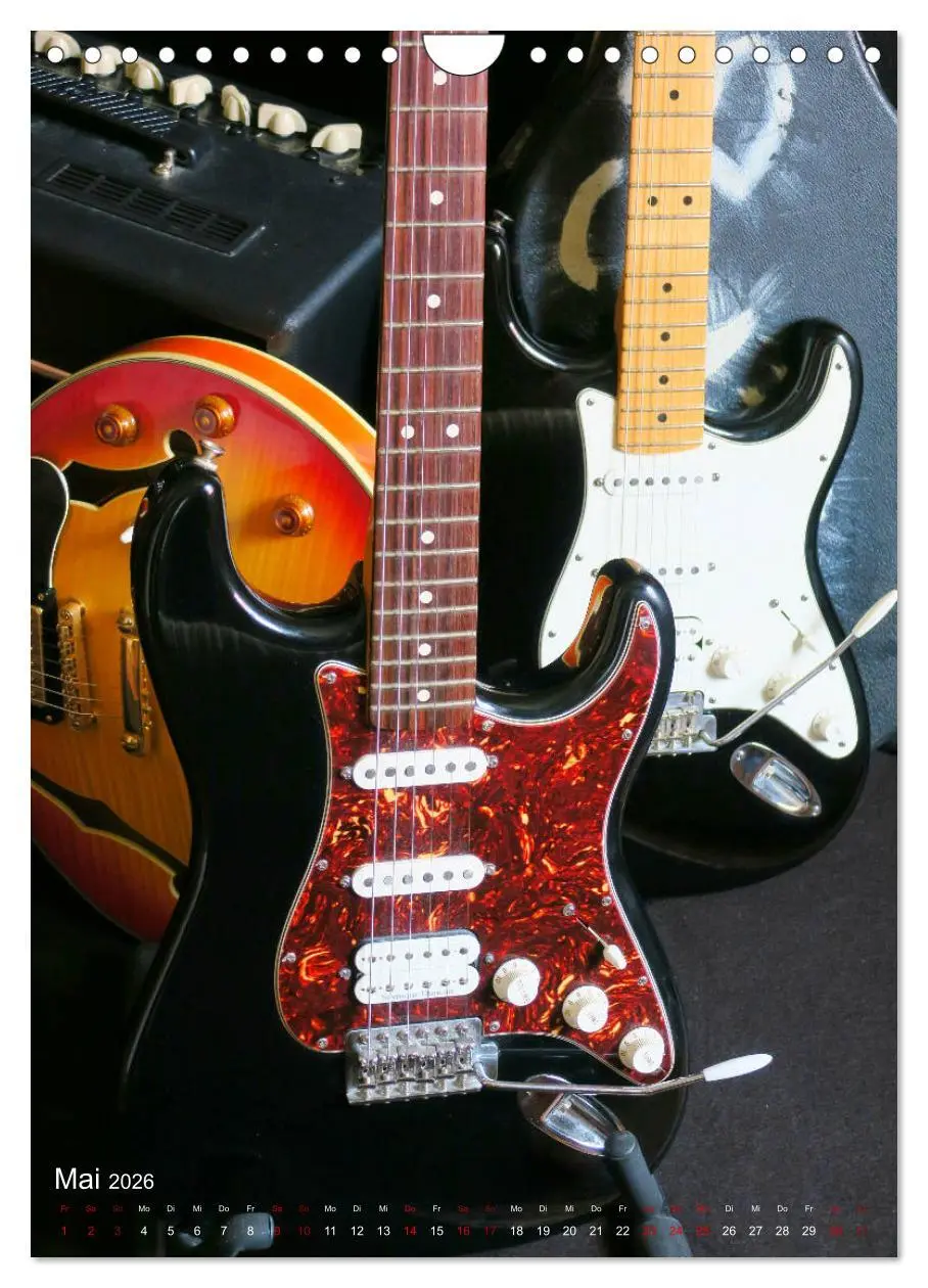 Bild: 9783516398113 | Gitarren backstage (Wandkalender 2026 DIN A4 hoch), CALVENDO...