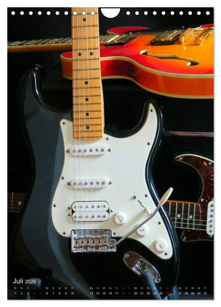 Bild: 9783516398113 | Gitarren backstage (Wandkalender 2026 DIN A4 hoch), CALVENDO...