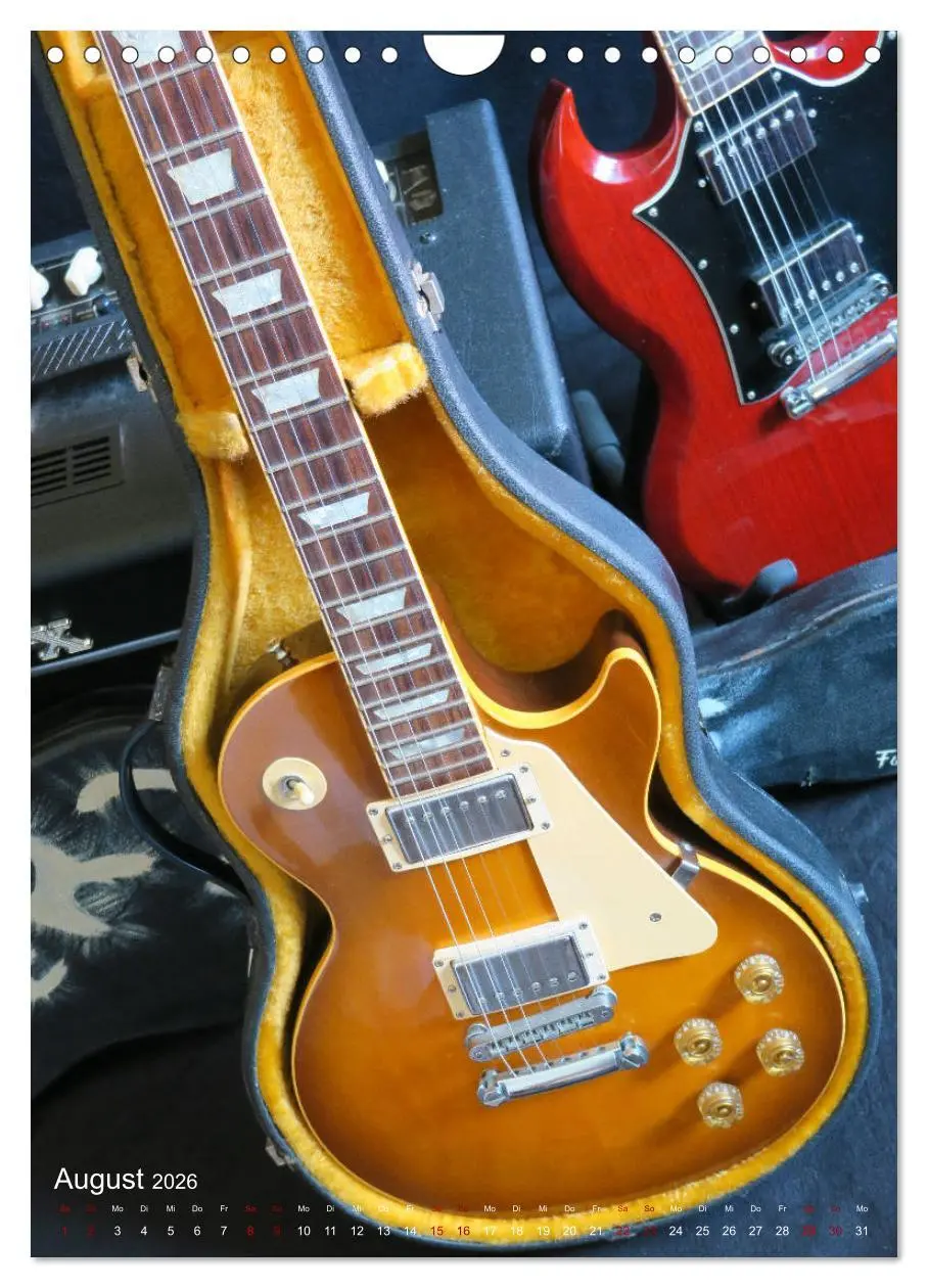 Bild: 9783516398113 | Gitarren backstage (Wandkalender 2026 DIN A4 hoch), CALVENDO...
