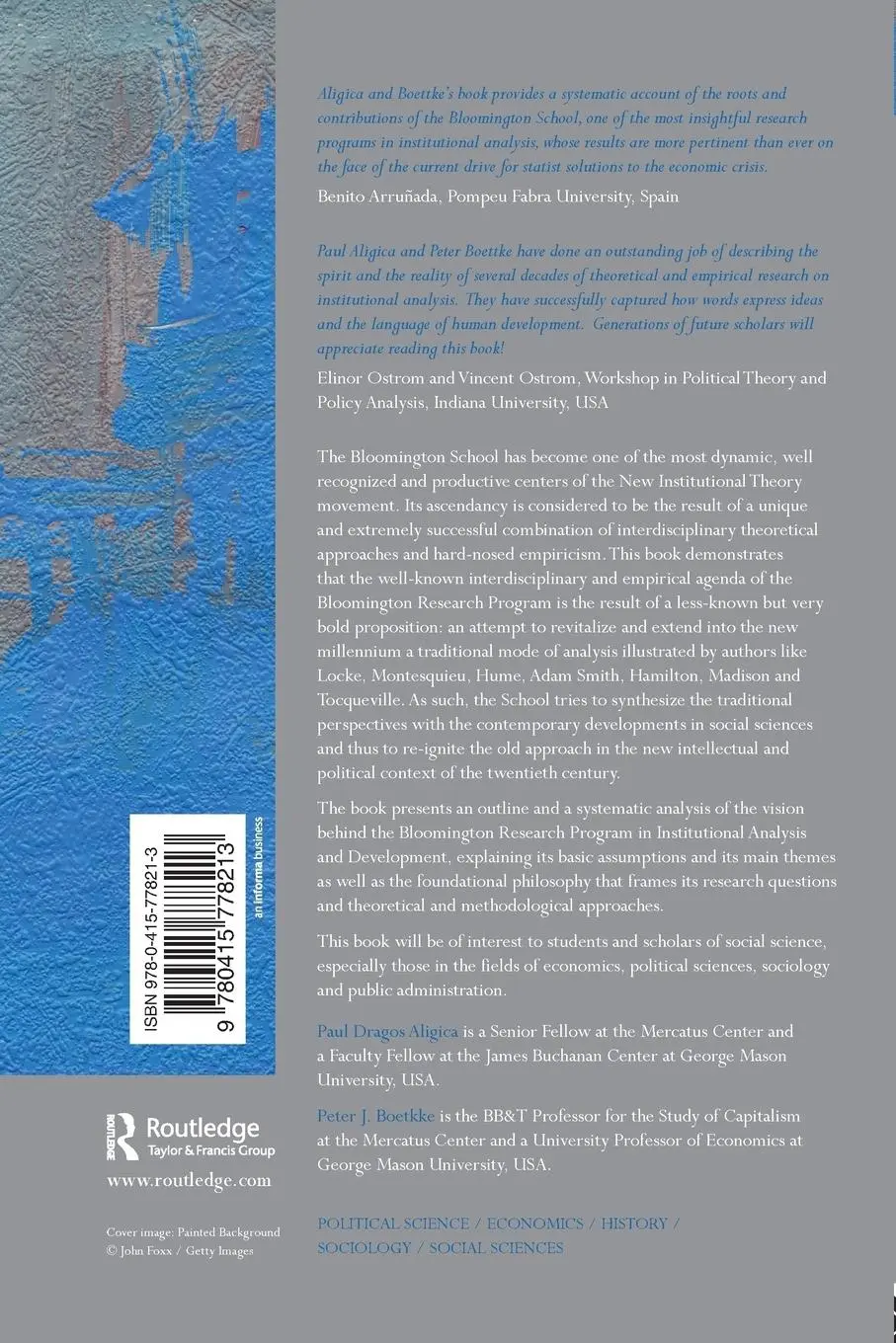 Rückseite: 9780415778213 | Challenging Institutional Analysis and Development | Aligica (u. a.)