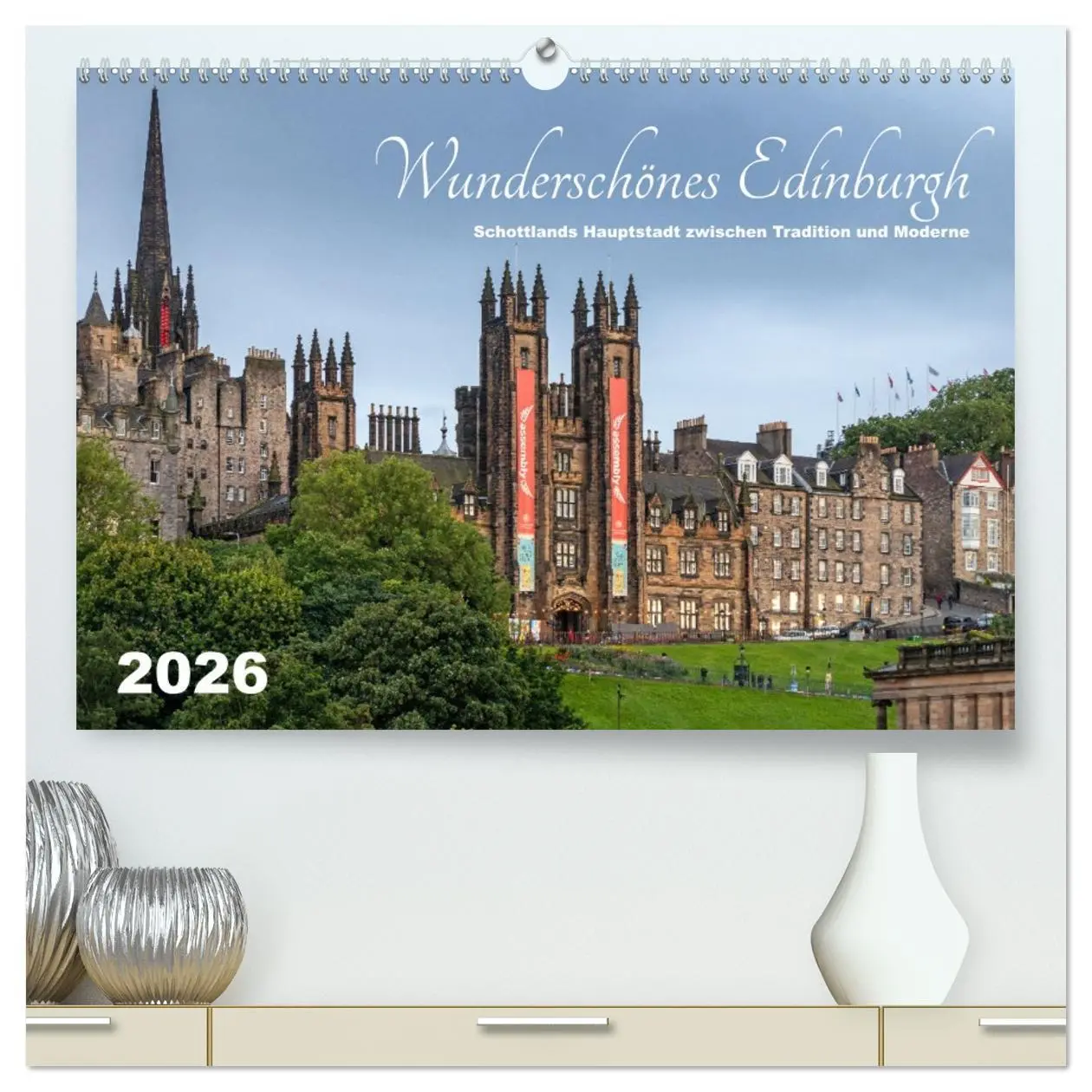 Cover: 9783457368213 | Wunderschönes Edinburgh (hochwertiger Premium Wandkalender 2026 DIN...