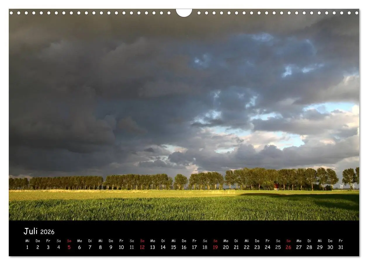 Bild: 9783516148213 | Ostfriesland - Land und Wetter (Wandkalender 2026 DIN A3 quer),...